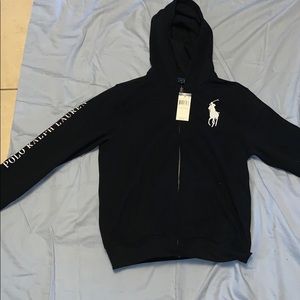 Polo zip up hoodie